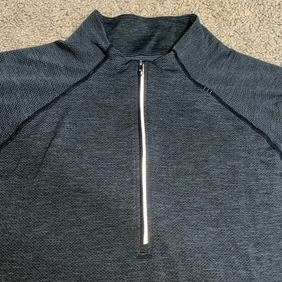 Lululemon Metal Vent Tech Half 1/2 Zip Jacket Deep Coal / Black XL - Picture 5 of 9